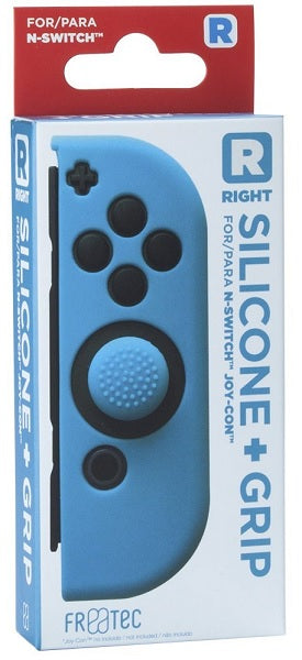 Funda de silicona Fr-tec Silicone + Grip For Joy-con Derecho (right) Azul