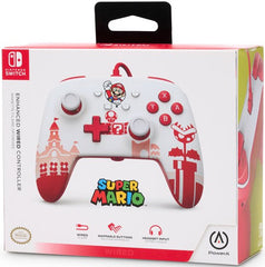 Mando Power A Enhanced Wired Controller Super Mario White & Red (blanco/rojo)
