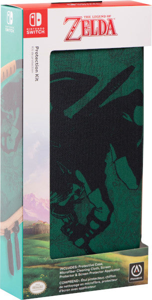 Accesorio Power A Protection Kit Verde The Legend Of Zelda (funda/gamuza/protector)