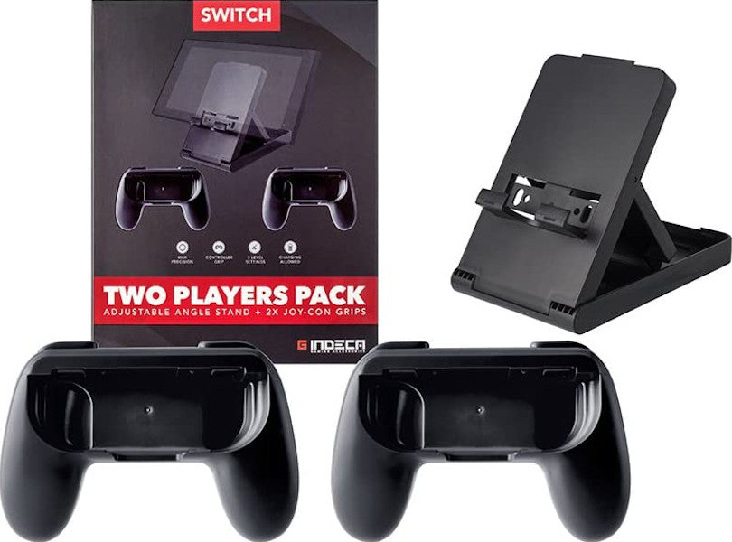 Funda Indeca Two Player Pack (adjustable Angle Stand + 2x Joy-con Grips)