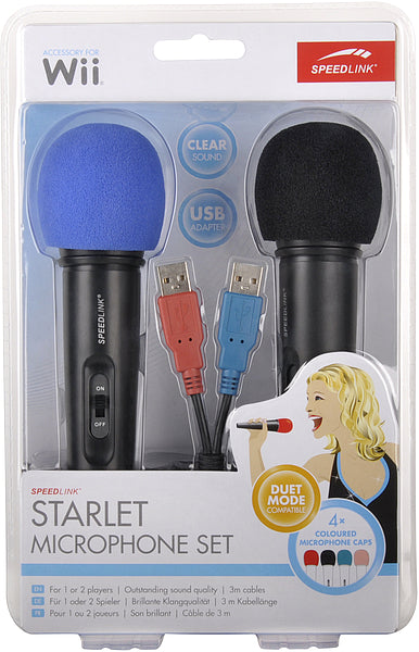 Speedlink 2 Microfonos Para Wiu C/usb Sl3471bk Nintendo Wii U