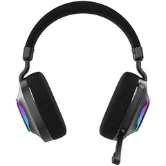 Auriculares Gaming Inalámbricos con Micrófono Hiditec Vortex ARGB/ Jack 3.5/ Bluetooth/ Negros