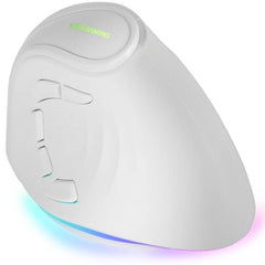 Ratón Gaming Vertical Inalámbrico Mars Gaming MM-SK/ Hasta 8400 DPI/ Blanco