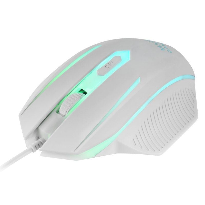 Pack Gaming Mars Gaming MCP124/ Teclado H-MECH + Ratón ptico + Alfombrilla/ Blanco
