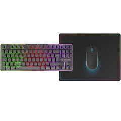 Pack Gaming Mars Gaming MCPWTKL/ Teclado Inalámbrico + Ratón Inalámbrico + Alfombrilla