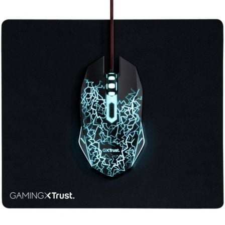 Pack Gaming Trust Gaming 24752/ Ratón ptico + Alfombrilla