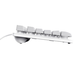 Teclado Gaming Trust Gaming GXT 833W Thado TKL/ Blanco