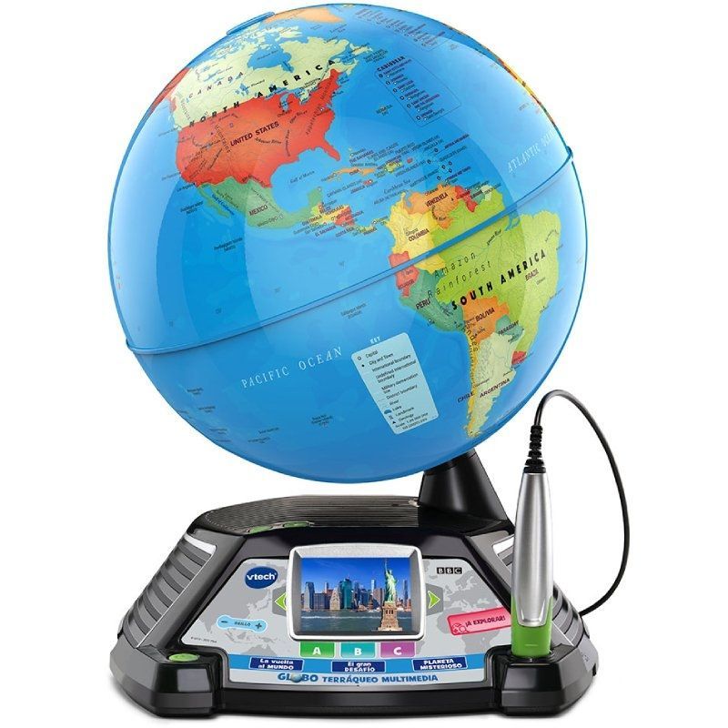 Globo Terráqueo VTech Globo Interactivo Multimedia/ Pantalla LCD