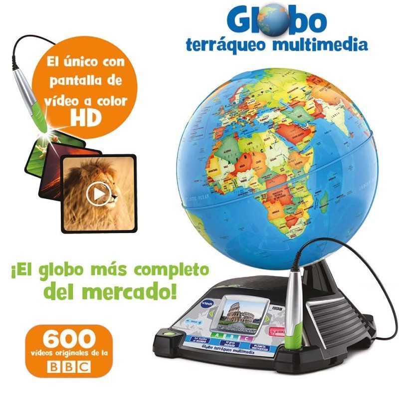 Globo Terráqueo VTech Globo Interactivo Multimedia/ Pantalla LCD