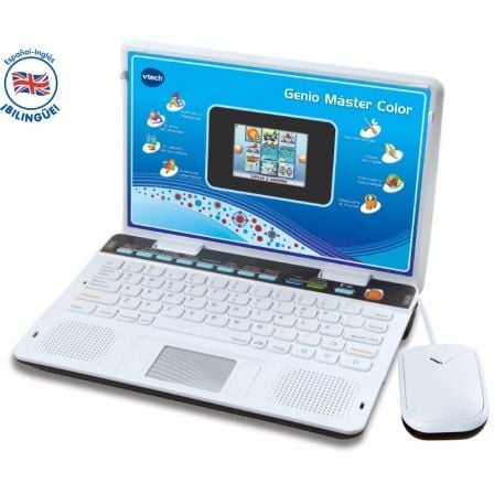Portátil Infantil VTech Genio Máster Color Bilinge/ Azul