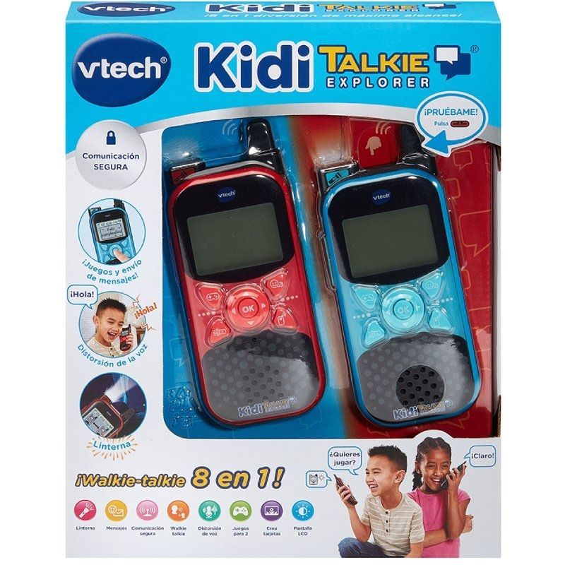Walkie Talkie VTech KidiTalkie Explorer/ Rojo y Azul