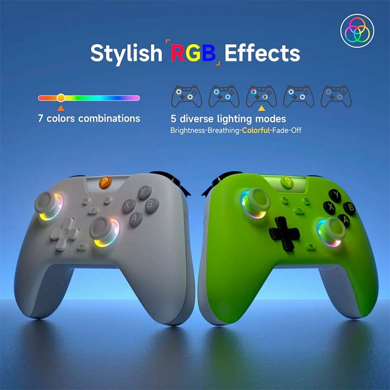 Gamepad EasySMX X05 Blanco - Mando para PC, Nintendo Switch y Smartphone (Android e iOS)