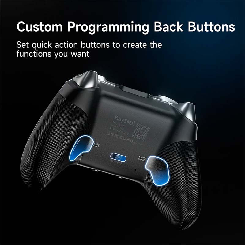 Gamepad EasySMX X10 Plata - Mando para PC, Nintendo Switch y Smartphone (Android e iOS)