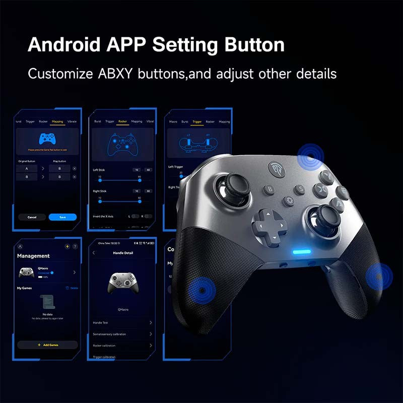 Gamepad EasySMX X10 Púrpura - Mando para PC, Nintendo Switch y Smartphone (Android e iOS)