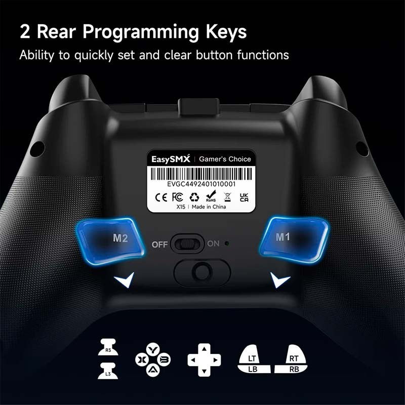 EasySMX X15 Mech - Mando Gamepad para PC, Nintendo Switch y Smartphone (Android e iOS)