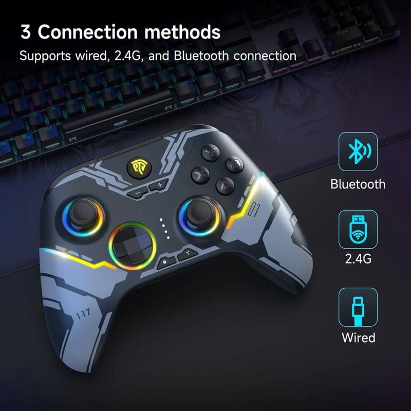 Mando EasySMX X15 Starry Sky - Gamepad para PC, Nintendo Switch y Smartphone (Android e iOS)
