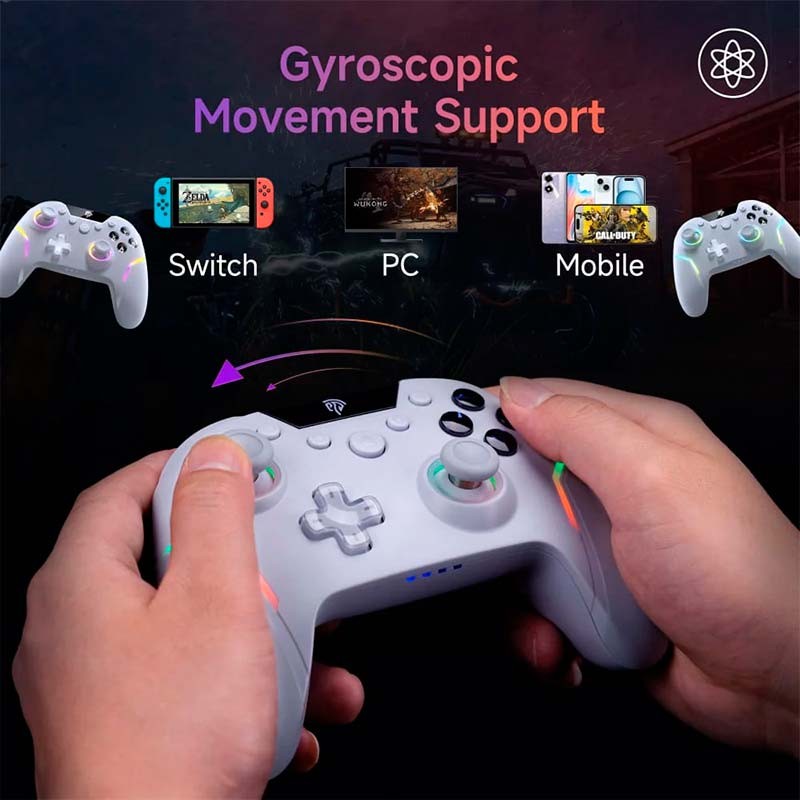 Mando EasySMX X20 - Gamepad con Botones Mecánicos para PC, Switch y Smartphone (Android e iOS)