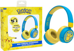 Auriculares Otl Kids Wireless Bluetooth Headphone Pokemon Pikachu (movil/tablet)