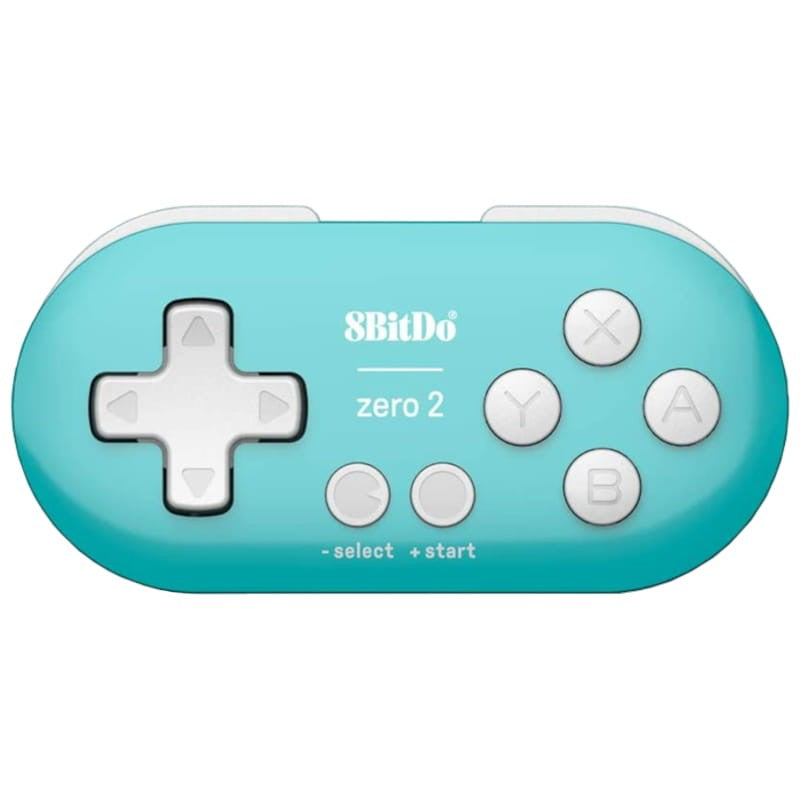 Gamepad 8BitDo Zero 2 Bluetooth Azul - Mando Compatible con Nintendo Switch, Windows, Android, macOS, Steam y Raspberry Pi