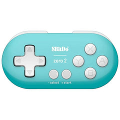 Gamepad 8BitDo Zero 2 Bluetooth Azul - Mando Compatible con Nintendo Switch, Windows, Android, macOS, Steam y Raspberry Pi