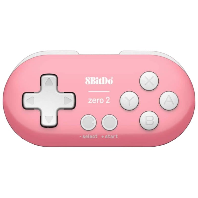 Gamepad 8BitDo Zero 2 Bluetooth Rosa - Mando Compatible Nintendo Switch, Windows, Android, macOS, Steam y Raspberry Pi