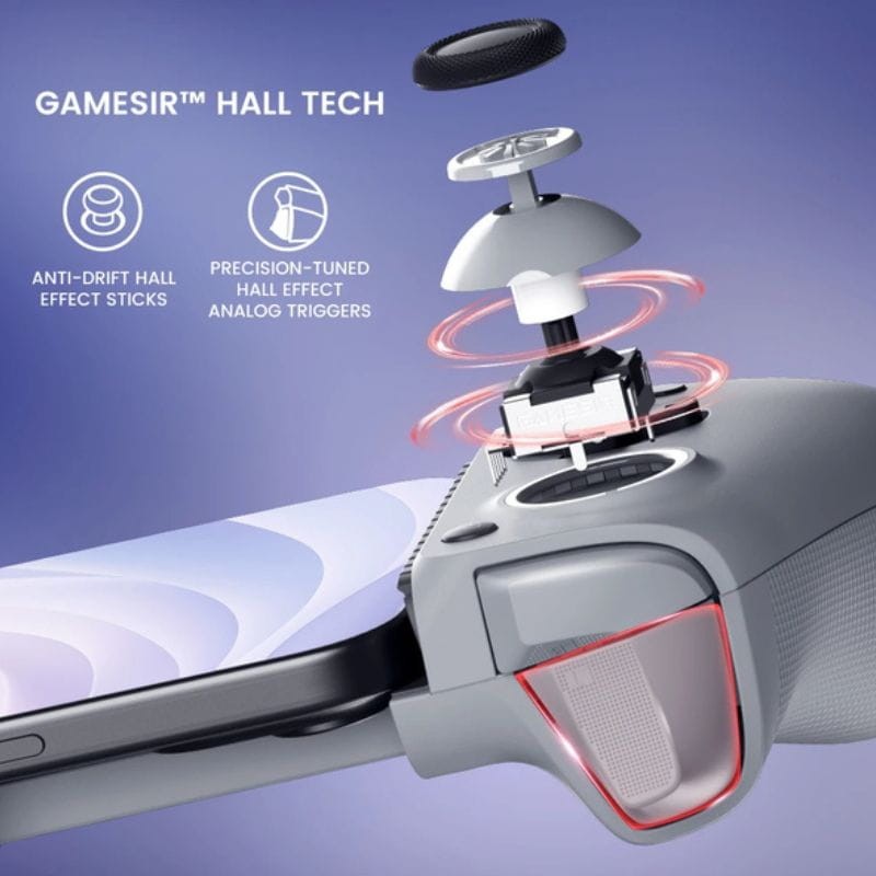 Mando Gamepad Gamesir G8 Galileo Android/iOS Gris - Gamepad para Smartphones