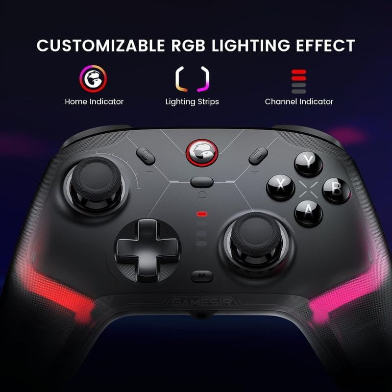 Mando GameSir Cyclone 2 Daybreak Blanco con soporte - Gamepad para Nintendo Switch/PC/Smartphones