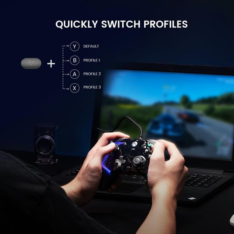 Mando GameSir Kaleid Negro - Gamepad para XBOX/PC