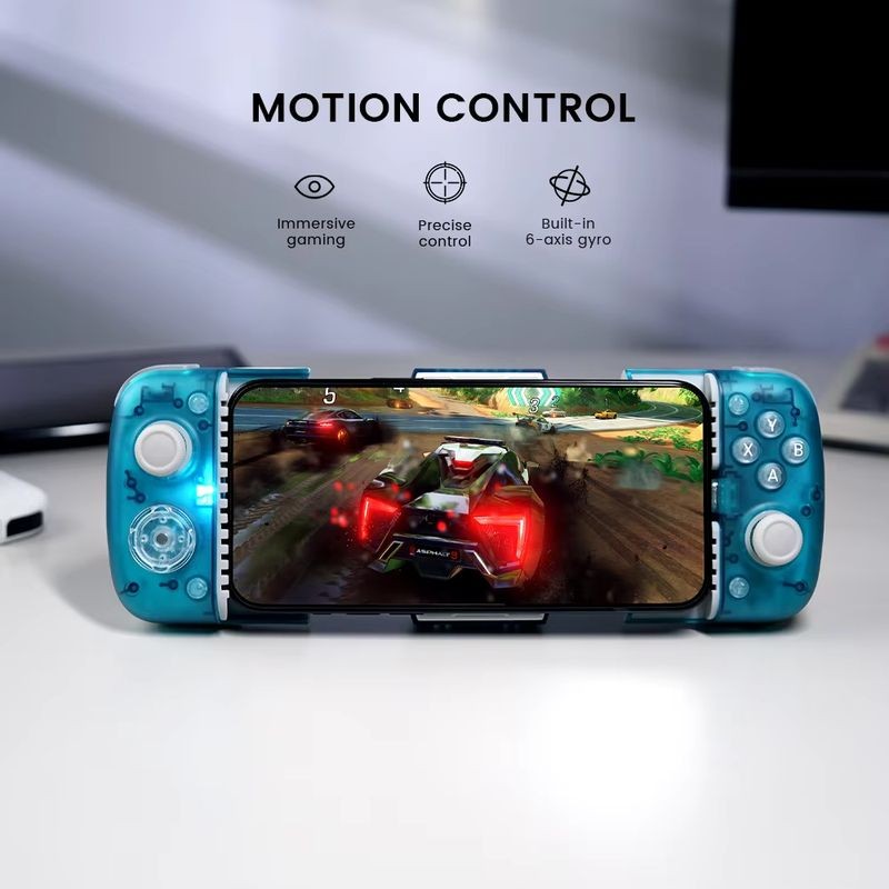 Controlador Móvil GameSir X3 Pro Blanco, Gamepad para Smartphones con botones magéticos intercambiables, Zero Delay y enfriador de aire