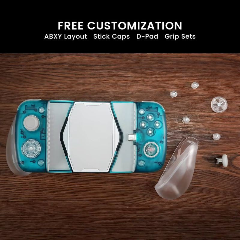 Controlador Móvil GameSir X3 Pro Blanco, Gamepad para Smartphones con botones magéticos intercambiables, Zero Delay y enfriador de aire