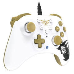 Mando Hori HORIPAD Turbo (Zelda) Dorado/Blanco - Gamepad para Nintendo Switch