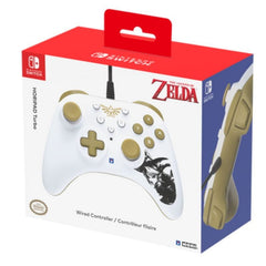 Mando Hori HORIPAD Turbo (Zelda) Dorado/Blanco - Gamepad para Nintendo Switch
