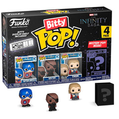 Blister 4 figuras Bitty POP Marvel The Infinity Saga Capitan America