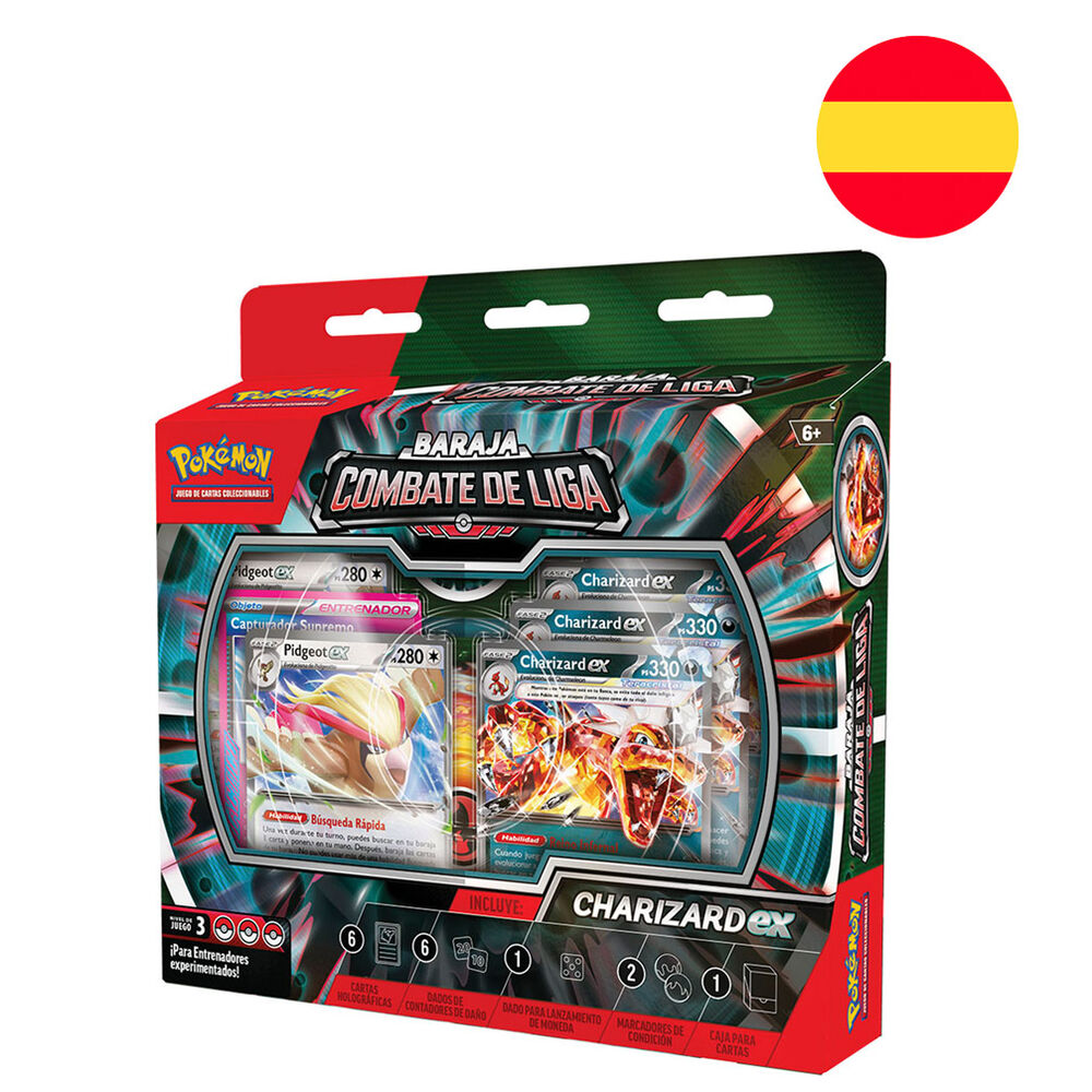 Juego cartas baraja Charizard Pokemon espaol