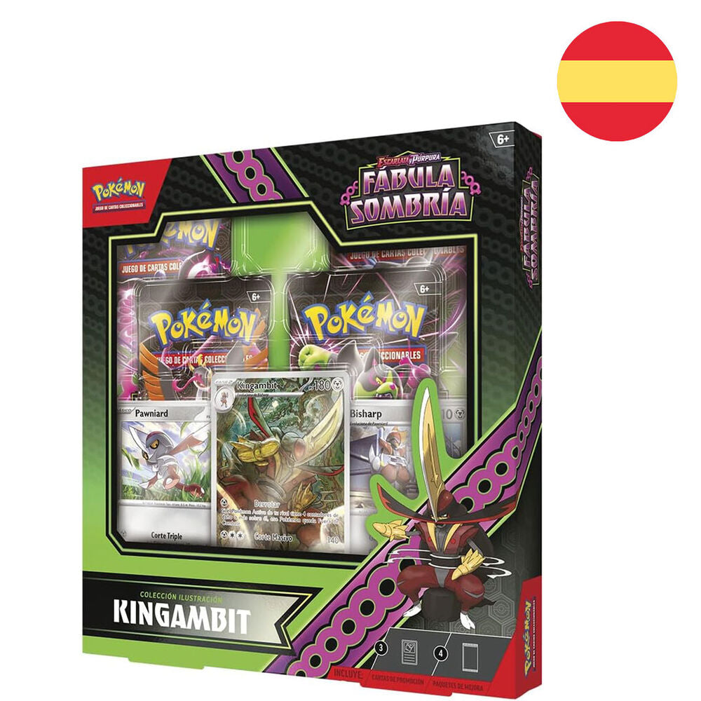 Blister juego cartas coleccionables Kingambit Fabula Sombria Pokemon espaol