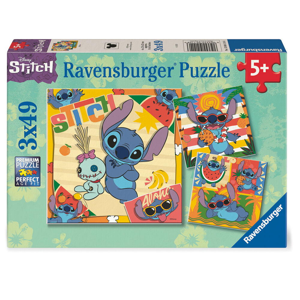 Puzzle Stitch Disney 3x49pzs