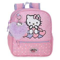 Mochila Hearts & Dots Hello Kitty 25cm adaptable
