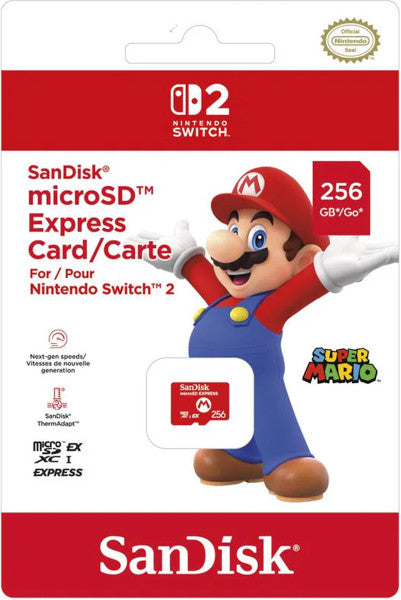 Sandisk Micro Sd Express Card 256 Gb (nintendo Switch 2)