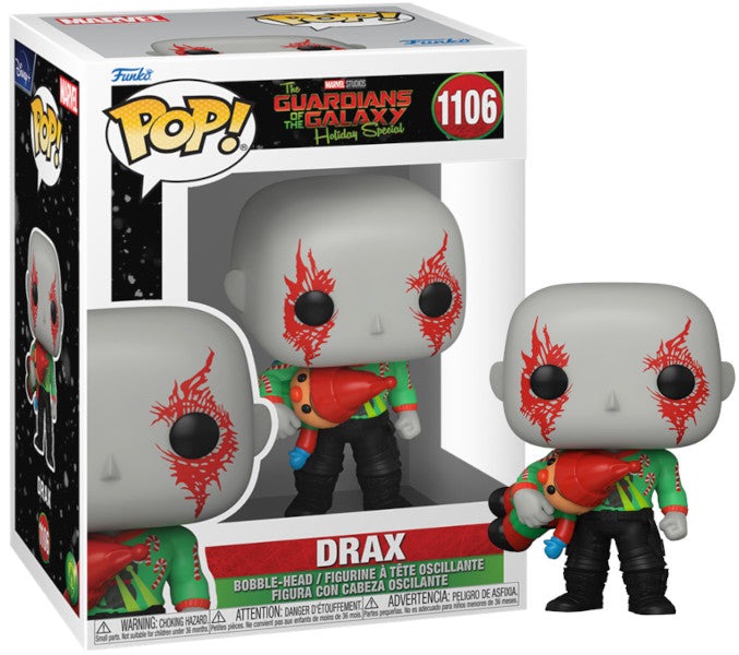 Figura Funko Pop! Marvel The Guardians Of The Galaxy Holiday Special: Drax (1106)