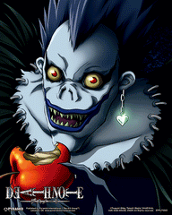 Cuadro 3d Death Note Light Ryuk