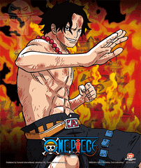 Cuadro 3d One Piece (brothers Burning Rage)