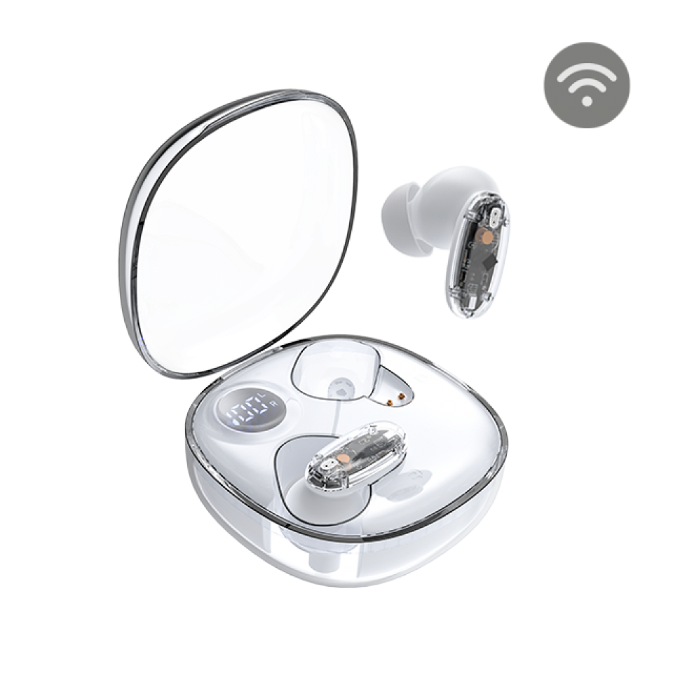 Auricular Gaming Bluetooth Mhib2 Semi-transparente Blanco Mars Gaming