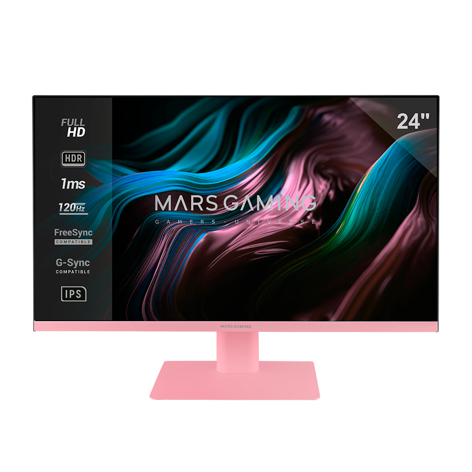 Monitor Gaming Mv-24 Slim 24'' Rosa Mars Gaming