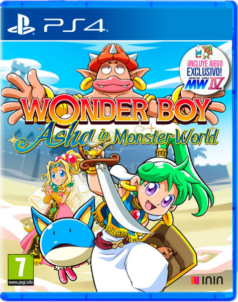 Wonder Boy Asha In Monster World (incluye Mw Iv) Sony Playstation 4 PS4