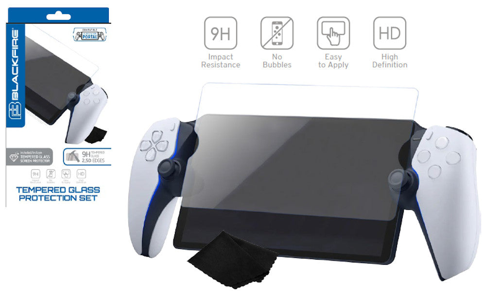 Protector de pantalla Blackfire Tempered Glass Protection Set Para Psportal Playstation 5 PS5