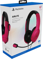 Cascos Pdp Airlite Wired Stereo Gaming Headset Cosmic Red (rojo) (ps4) Playstation 5 PS5