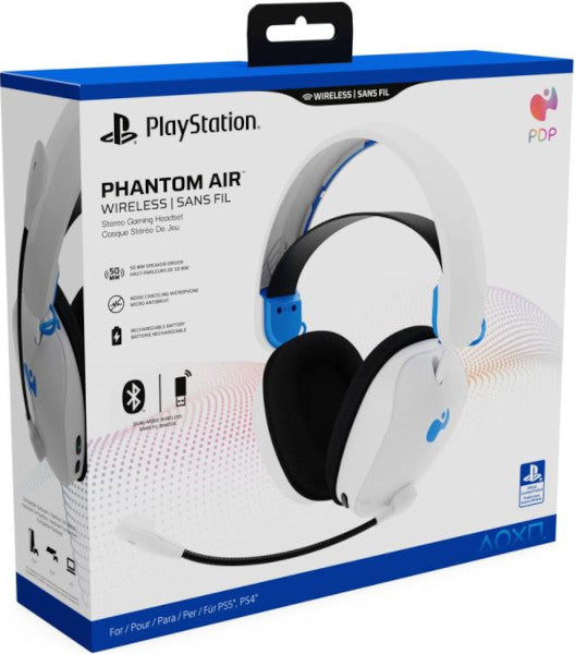 Cascos Pdp Phantom Air Wireless Sans Fil Stereo Gaming Headset White (blanco) (ps5/ps4) Playstation 5 PS5
