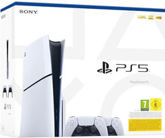 Consola White Slim Edition (1tb) + 2 Dual Sense Wireless Controller White