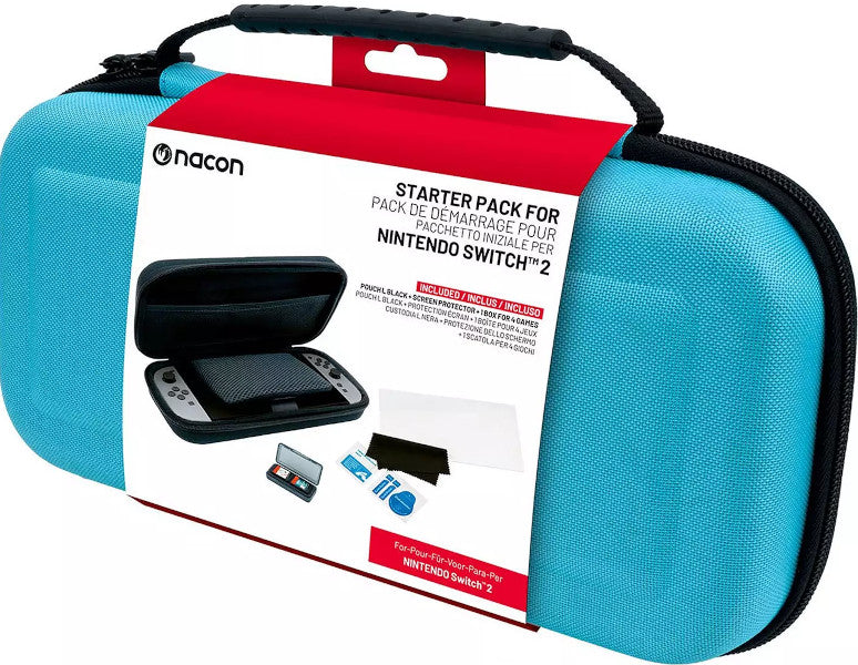 Nacon Starter Pack Blue (funda + Screen Protector + 1 Box For 4 Games)