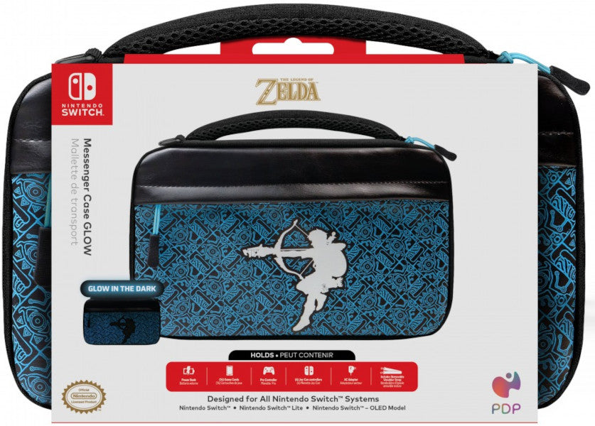 Funda Pdp Gaming Messenger Case Glow The Legend Of Zelda ( Switch 2 / Lite / Oled )